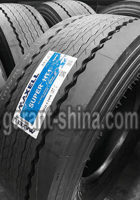 Maxell Super HT1 (руль/прицеп) 385/65 R22.5 164J(162K) 24PR - Фото шины с этикеткой